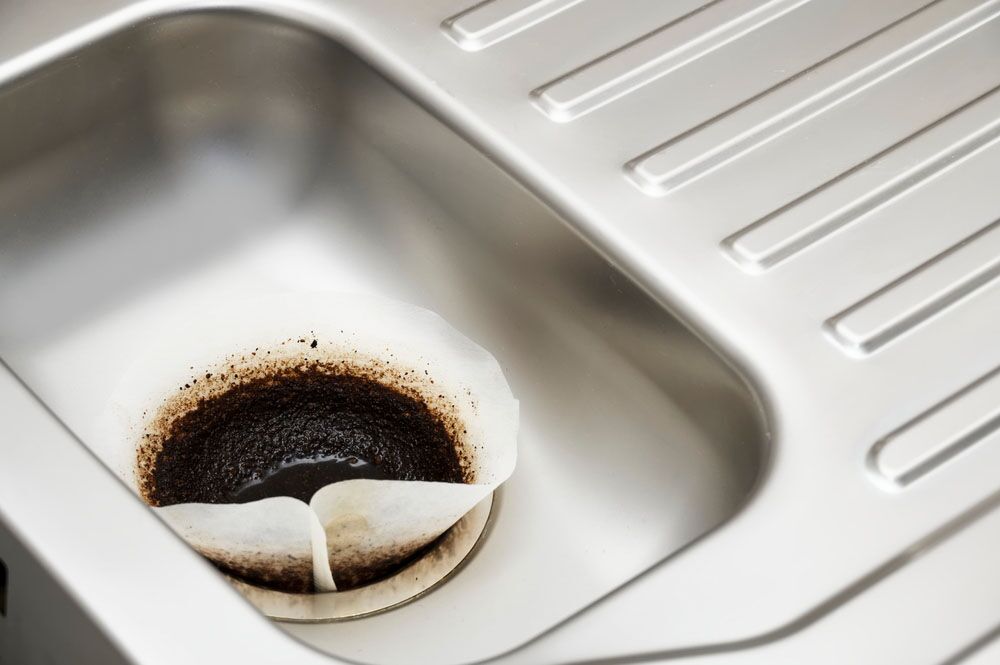 coffee grounds in kitchen sink Wheaton, IL